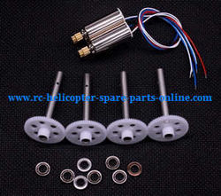 Shcong DFD F182 RC Quadcopter accessories list spare parts 2*motors + 4*main gears + 8*bearings