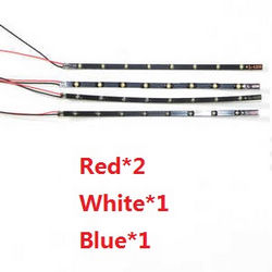 Shcong JJRC H8 H8C H8D quadcopter accessories list spare parts LED bar set (2*red + 1*white + 1*blue)