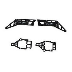 Shcong MJX F29 F629 RC helicopter accessories list spare parts metal frame set (Black)