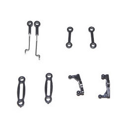 Shcong SYMA F3 helicopter accessories list spare parts connect buckle set (upper + lower + servo connect buckle (1x short + 1x long) + shoulder fixed parts total 8PCS)
