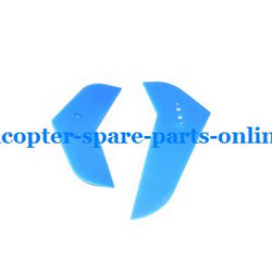 Shcong MJX F39 F639 RC helicopter accessories list spare parts tail decorative set blue color