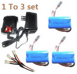 Shcong MJX F39 F639 RC helicopter accessories list spare parts 1 to 3 charger set + 3*7.4V 2200mAh battery set