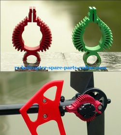 Shcong MJX F45 F645 helicopter accessories list spare parts heat sink of the tail motor (green color)