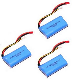 Shcong MJX F45 F645 helicopter accessories list spare parts battery 7.4v 2200mAh red JST plug 3pcs
