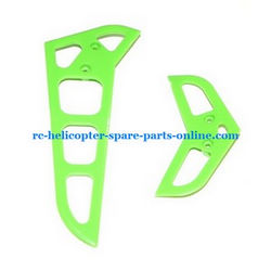 Shcong MJX F45 F645 helicopter accessories list spare parts tail decorative set green - Click Image to Close
