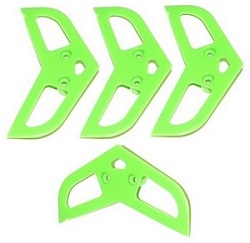 Shcong MJX F45 F645 F-series helicopter accessories list spare parts horizontal tail wing (Green) 4pcs