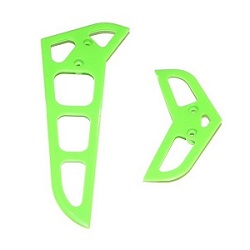 Shcong MJX F45 F645 F-series helicopter accessories list spare parts vertical and horizontal tail wing (Green)