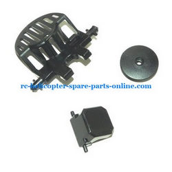Shcong MJX F46 F646 helicopter accessories list spare parts motor cover + fixed small plastic parts + top hat (set)