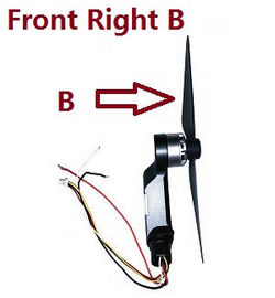 Shcong SJRC F7 F7S 4K Pro RC Drone accessories list spare parts side motor bar with blade Front B