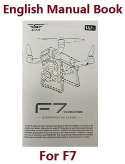 Shcong SJRC F7 4K Pro RC Drone accessories list spare parts English manual book