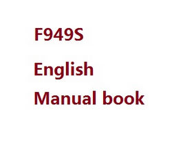 Shcong Wltoys WL F949 F949S Cessna-182 Airplanes Helicopter accessories list spare parts English manual instruction book (F949S)