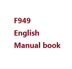 Shcong Wltoys WL F949 F949S Cessna-182 Airplanes Helicopter accessories list spare parts English manual instruction book (F949)