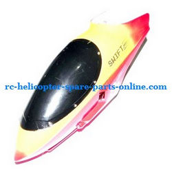 Shcong FQ777-502 helicopter accessories list spare parts head cover (Yellow-Red)