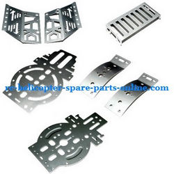Shcong FQ777-502 helicopter accessories list spare parts metal frame set