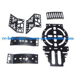 Shcong FQ777-555 helicopter accessories list spare parts metal frame set