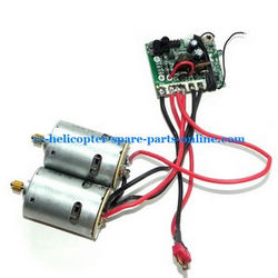 Shcong FQ777-603 helicopter accessories list spare parts main motors + PCB board frequency: 27Mhz