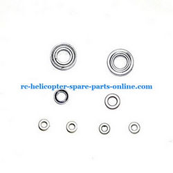 Shcong FQ777-603 helicopter accessories list spare parts 2x big bearing + 2x midum bearing + 4x small bearing (set) - Click Image to Close