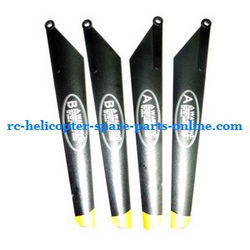 Shcong FQ777-777D FQ777-777 RC helicopter accessories list spare parts main blades (Golden)