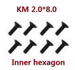 Shcong Feiyue FY01 FY02 FY03 FY03H FY04 FY05 RC truck car accessories list spare parts inner hexagon screws KM 2.0*6.0 8pcs