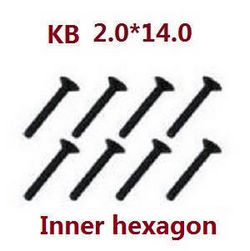Shcong Feiyue FY01 FY02 FY03 FY03H FY04 FY05 RC truck car accessories list spare parts inner hexagon screws KB 2.0*14 8pcs