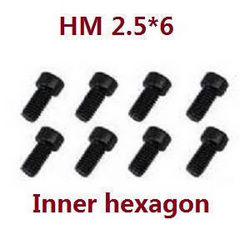 Shcong Feiyue FY06 FY07 RC truck car accessories list spare parts inner hexagon screws HM 2.5*6 8pcs