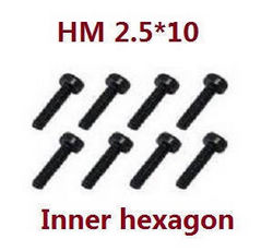 Shcong Feiyue FY06 FY07 RC truck car accessories list spare parts inner hexagon screws HM 2.5*10 8pcs