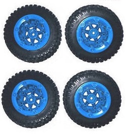 * Hot Deal * Feiyue FY01 FY02 FY03 FY03H FY04 FY05 RC truck car accessories list spare parts tires 4pcs Blue
