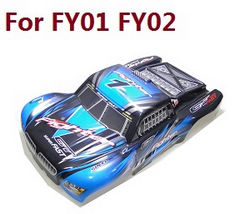Shcong Feiyue FY01 FY02 FY03 FY03H FY04 FY05 RC truck car accessories list spare parts upper cover car shell for FY01 FY02 (Blue)
