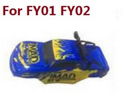 Shcong Feiyue FY01 FY02 FY03 FY03H FY04 FY05 RC truck car accessories list spare parts upper cover car shell for FY01 FY02 (Blue)
