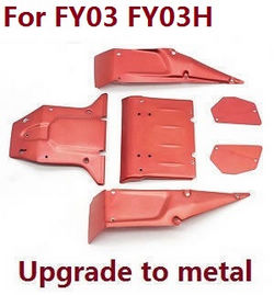 Shcong Feiyue FY01 FY02 FY03 FY03H FY04 FY05 RC truck car accessories list spare parts car shell for FY03 FY03H (Upgade to metal Red)