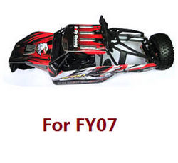 Shcong Feiyue FY06 FY07 RC truck car accessories list spare parts upper cover car shell frame assembly for FY07 Red