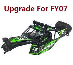 Shcong Feiyue FY06 FY07 RC truck car accessories list spare parts upper cover car shell frame assembly Upgrade for FY07 Green