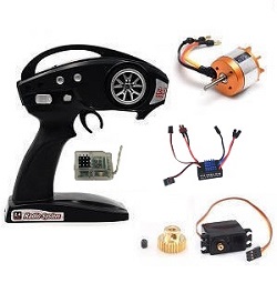 Shcong Feiyue FY06 FY07 RC truck car accessories list spare parts brushless motor + ESC + Receiver + Motor gear + transmitter + SERVO set