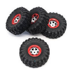 Shcong Feiyue FY06 FY07 RC truck car accessories list spare parts tire 4pcs (Red)