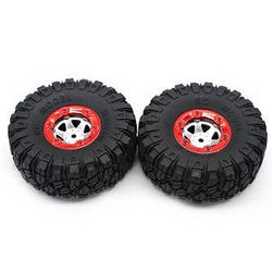 Shcong Feiyue FY06 FY07 RC truck car accessories list spare parts tire 2pcs (Red)