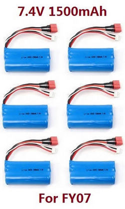 Shcong Feiyue FY06 FY07 RC truck car accessories list spare parts 7.4V 1500mAh battery 6pcs For FY07