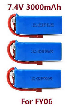 Shcong Feiyue FY06 FY07 RC truck car accessories list spare parts 7.4V 3000mAh battery 3pcs (For FY06)