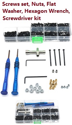 Feiyue FY06 FY07 Screws set, Nuts, Flat Washer, Hexagon Wrench, Screwdriver kit
