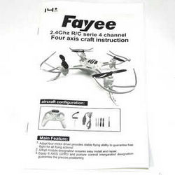 Shcong Fayee fy530 quadcopter accessories list spare english manual book