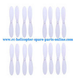 Shcong Hubsan H107C+ H107D+ RC Quadcopter accessories list spare parts main blades (White 4sets)