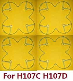 Shcong H107C H107D Hubsan X4 RC Quadcopter accessories list spare parts protection frame set Green 4pcs