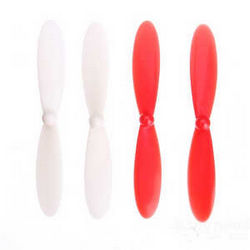 Shcong H107C H107D Hubsan X4 RC Quadcopter accessories list spare parts main blades (Red-White)