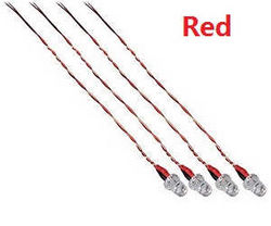 Shcong H107L Drone Hubsan X4 RC Quadcopter accessories list spare parts LED lights (Red 4pcs)
