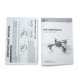 Shcong H107L Drone Hubsan X4 RC Quadcopter accessories list spare parts English manual book