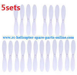 Shcong H107P Hubsan X4 Plus RC Quadcopter accessories list spare parts main blades (White 5sets)