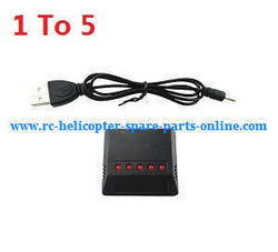 Shcong H107P Hubsan X4 Plus RC Quadcopter accessories list spare parts 1 to 5 charger box set