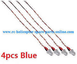Shcong H107P Hubsan X4 Plus RC Quadcopter accessories list spare parts LED lamp (4pcs Blue)