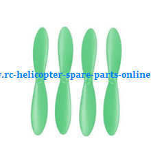 Shcong H107P Hubsan X4 Plus RC Quadcopter accessories list spare parts main blades (Green)