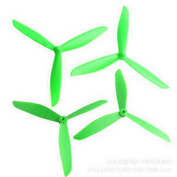 Shcong Hubsan H109 RC Quadcopter accessories list spare parts upgrade 3-leaf main blades (Green)