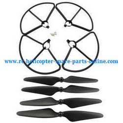 Shcong Hubsan H109 RC Quadcopter accessories list spare parts main blades + protection frame